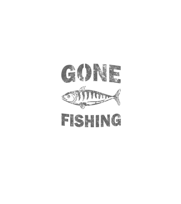 Gone Fishing minta fehér/piros pólón