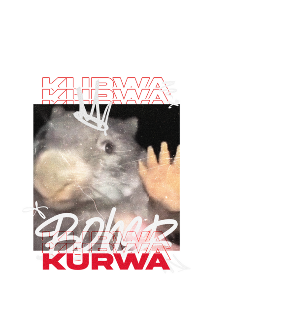 Bobr kurwa! minta fehér pólón