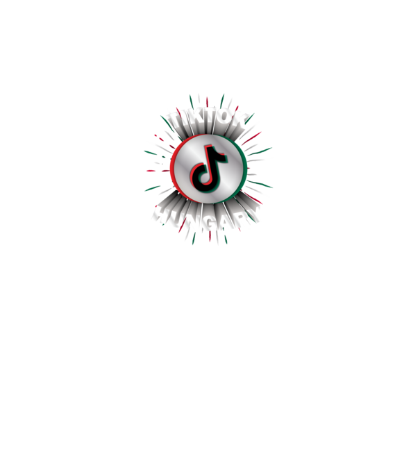 TikTok Hungary minta fekete pólón
