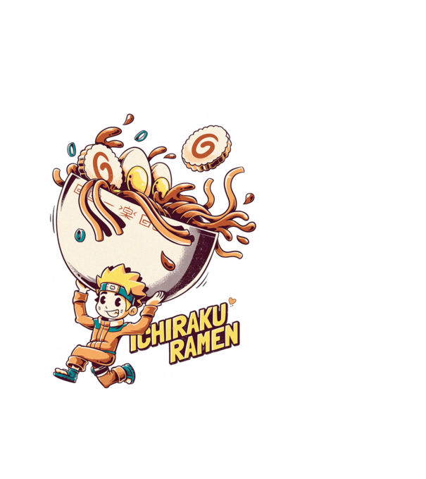 Ichiraku Ramen Naruto minta fehér pólón