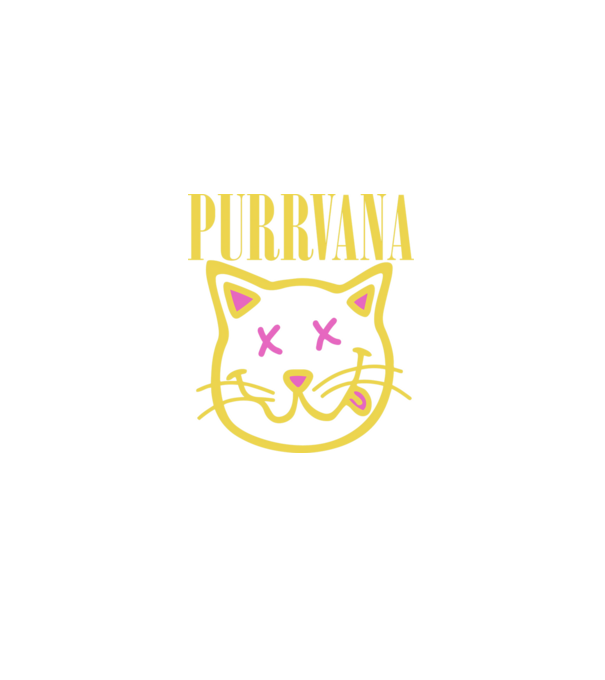 Purrvana minta szürke pólón