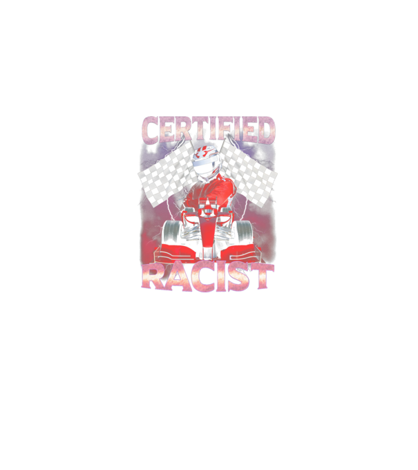 Certified Racist minta fekete pólón