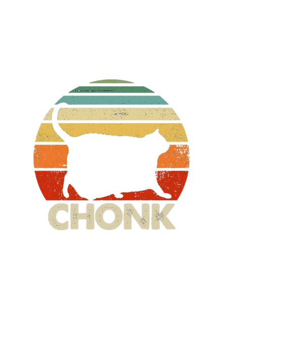 CHONK minta fekete pólón