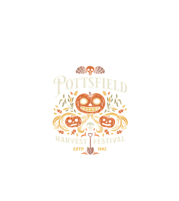 Pottsfield Harvest minta fekete pólón