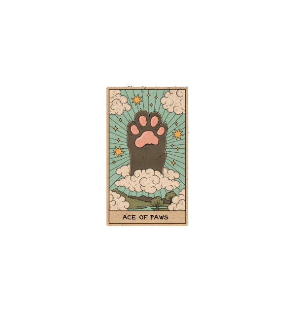 Ace Of Paws minta fekete pólón