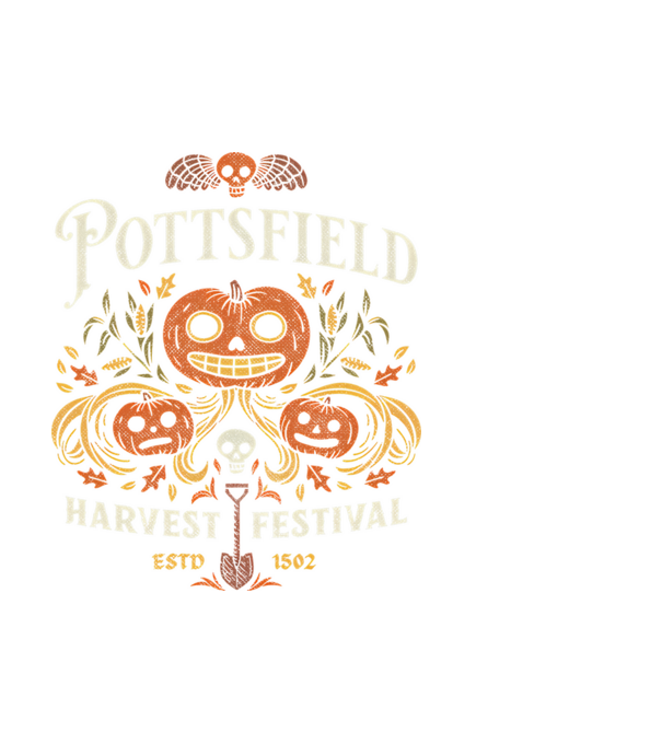 Pottsfield Harvest minta fehér pólón