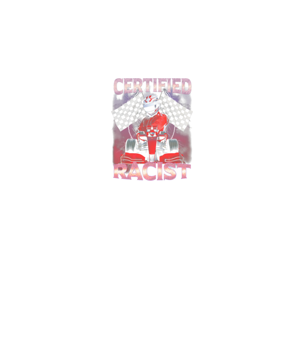 Certified Racist minta fekete pólón