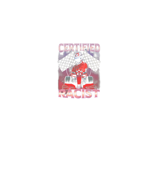 Certified Racist minta királykék pólón