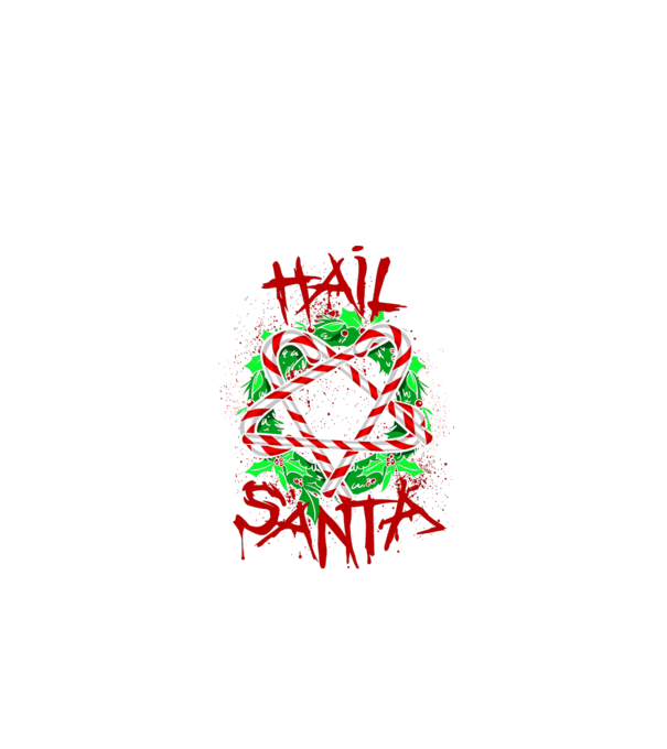 Hail santa 03 minta fekete pólón