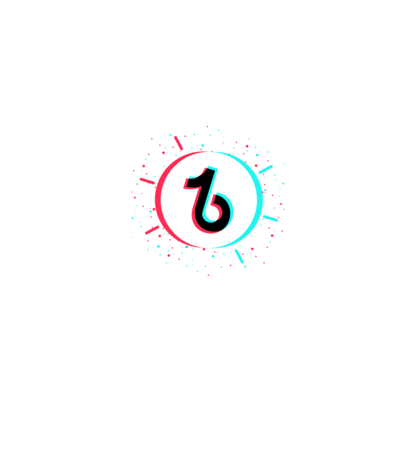 TikTok kövess!! Szelfi minta fekete pólón