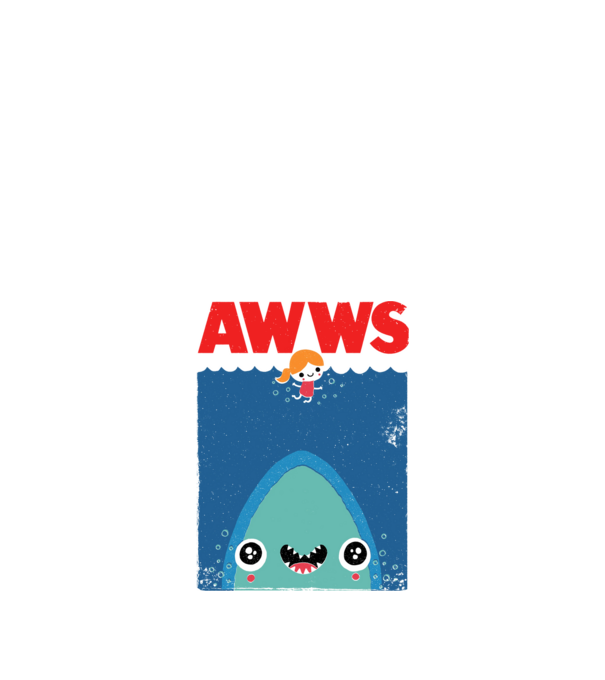 Awws minta fehér pólón