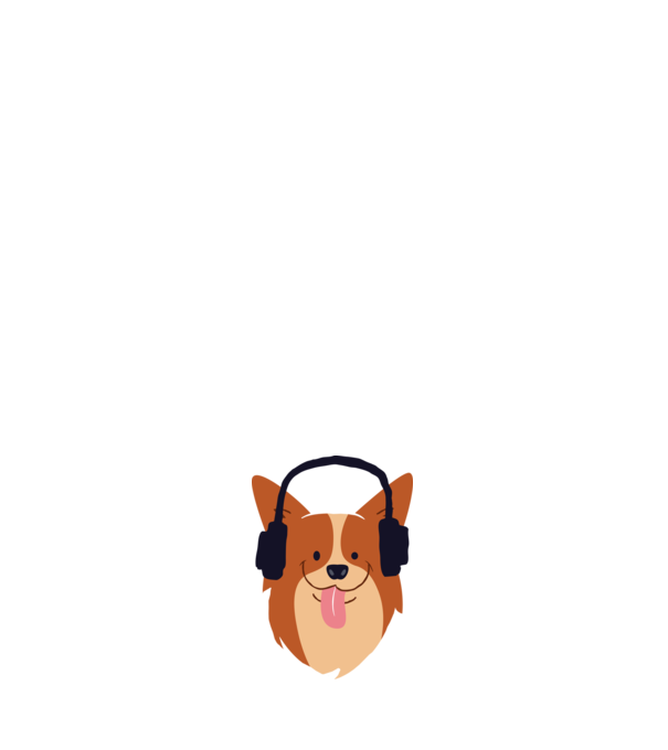 Corgi minta fehér pólón