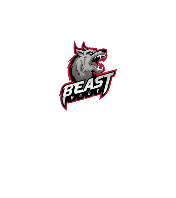 Beast mode minta szürke pólón