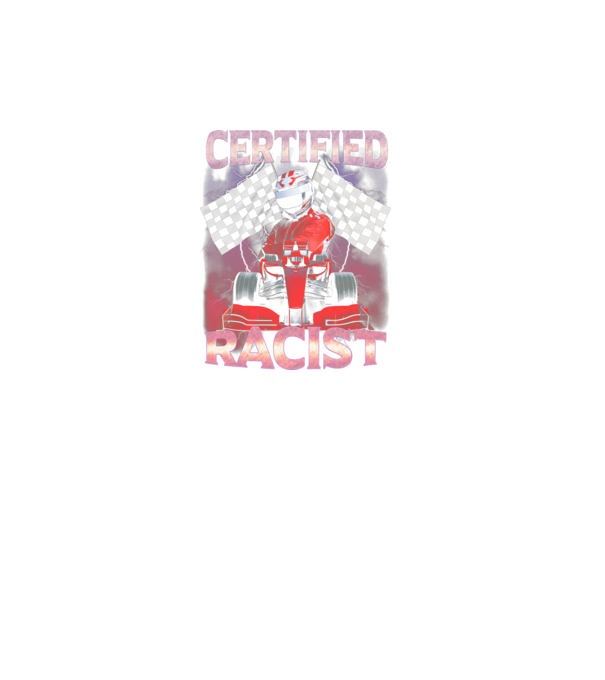 Certified Racist minta fekete pólón