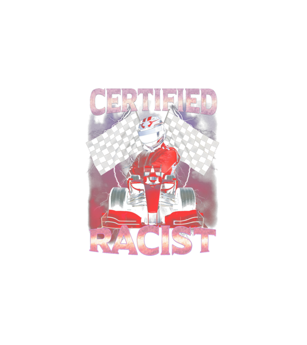 Certified Racist minta fehér pólón