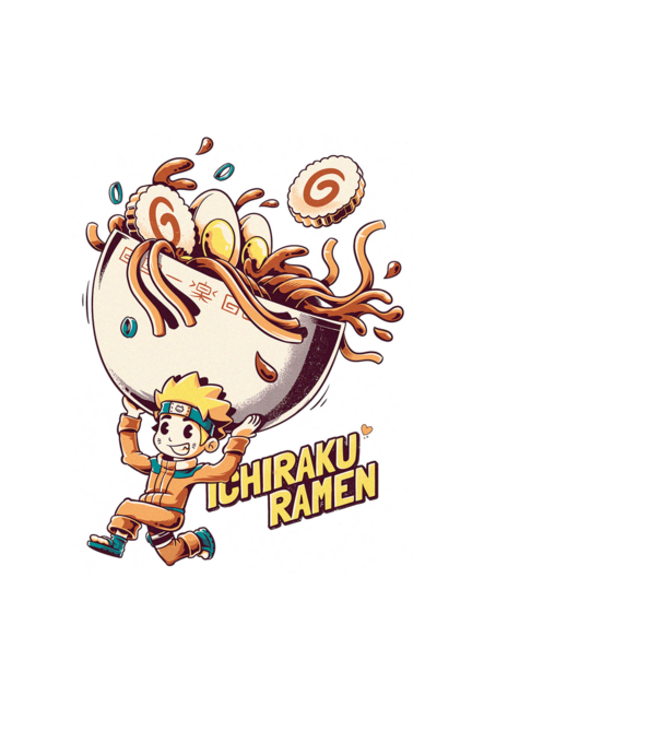 Ichiraku Ramen Naruto minta fekete pólón