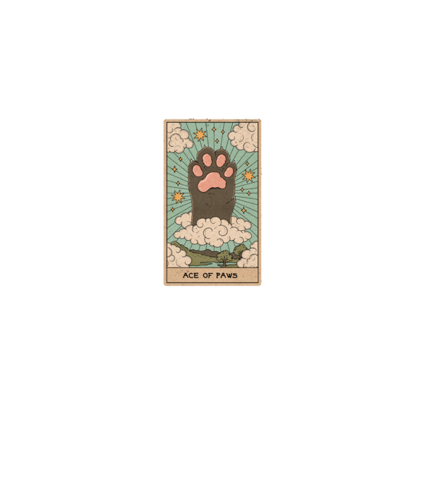 Ace Of Paws minta fekete pólón