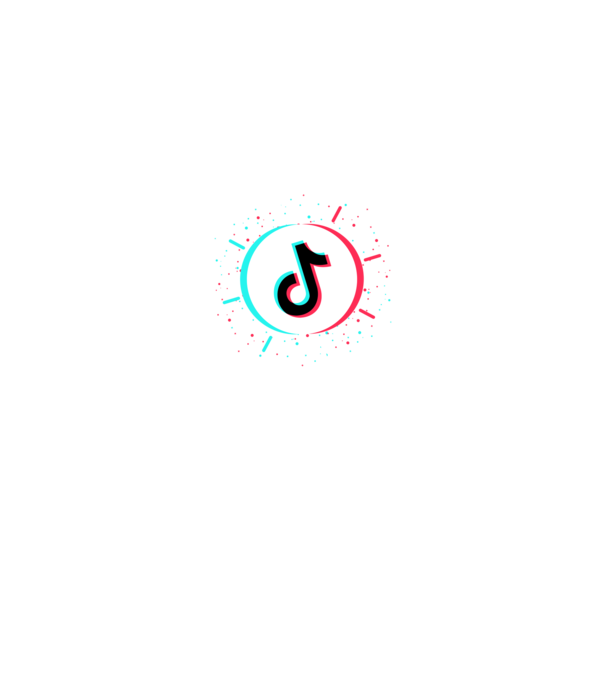TikTok Kövess!! minta fekete pólón