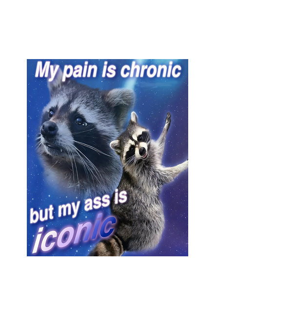 Chronic but Iconic minta fekete pólón