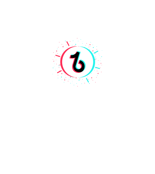 TikTok kövess!! Szelfi minta fekete pólón