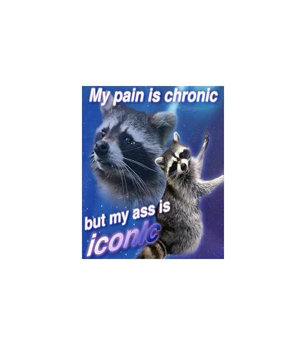 Chronic but Iconic minta fehér pólón