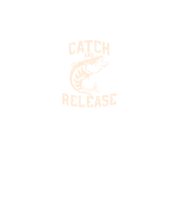 Catch and Release minta türkiz pólón