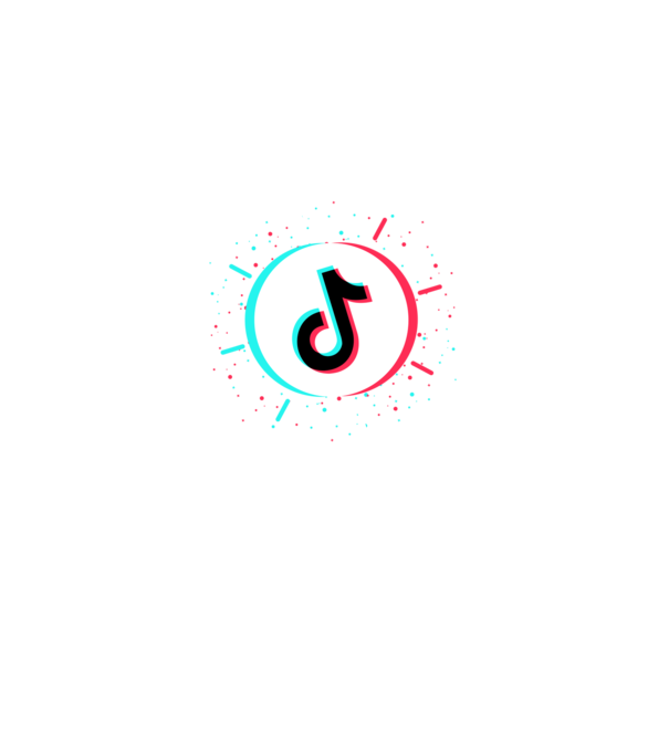 TikTok Kövess!! minta fekete pólón