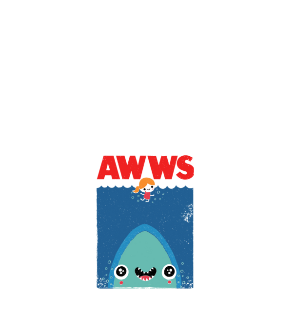 Awws minta fehér pólón