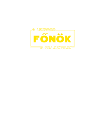 star wars legjobb főnök minta fekete pólón