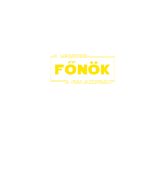 star wars legjobb főnök minta fekete pólón