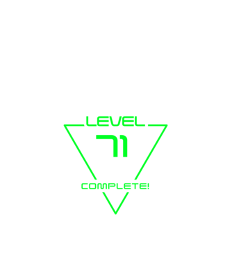 level-complete-71 minta királykék pólón