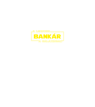 Star Wars legjobb bankár minta fekete pólón