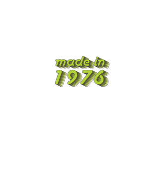 made-in-1976-green-grey minta fehér pólón