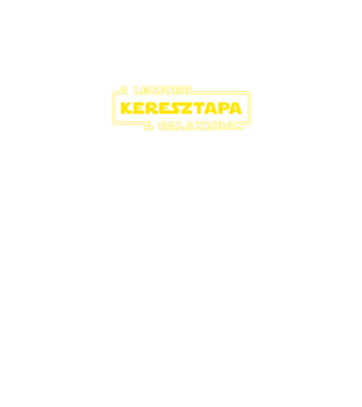 star-wars-legjobb-keresztapa minta fekete pólón