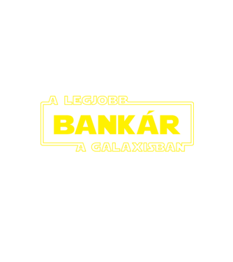 Star Wars legjobb bankár minta fekete pólón