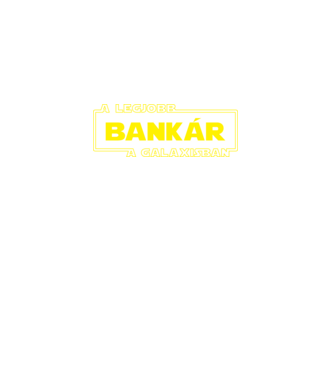 Star Wars legjobb bankár minta fekete pólón