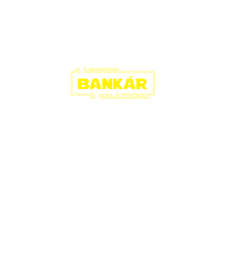 Star Wars legjobb bankár minta fekete pólón