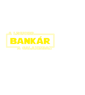 Star Wars legjobb bankár minta fekete pólón