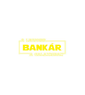 Star Wars legjobb bankár minta fehér pólón