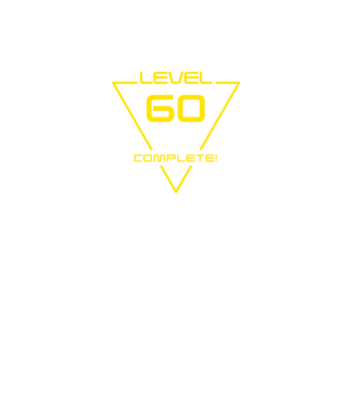 level-complete-60 minta királykék pólón