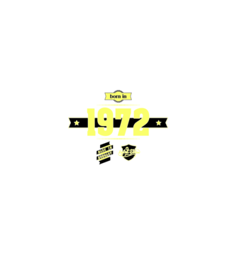 born-in-1972 minta sötétkék pólón