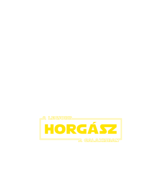 Star Wars legjobb horgasz minta fehér pólón