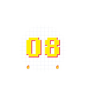 Level Unlocked 08 minta fehér pólón
