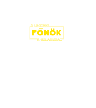 star wars legjobb főnök minta fekete pólón
