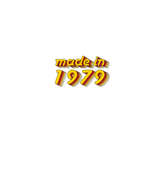made-in-1979-yellow-red minta türkiz pólón