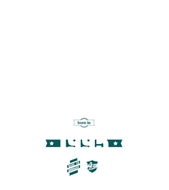 born-in-1995 minta sötétkék pólón