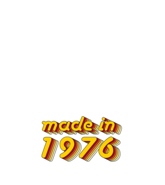 made-in-1976-yellow-red minta piros pólón