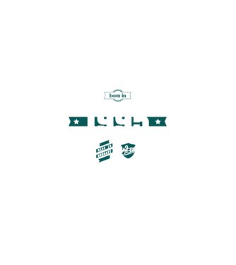 born-in-1995 minta sötétkék pólón