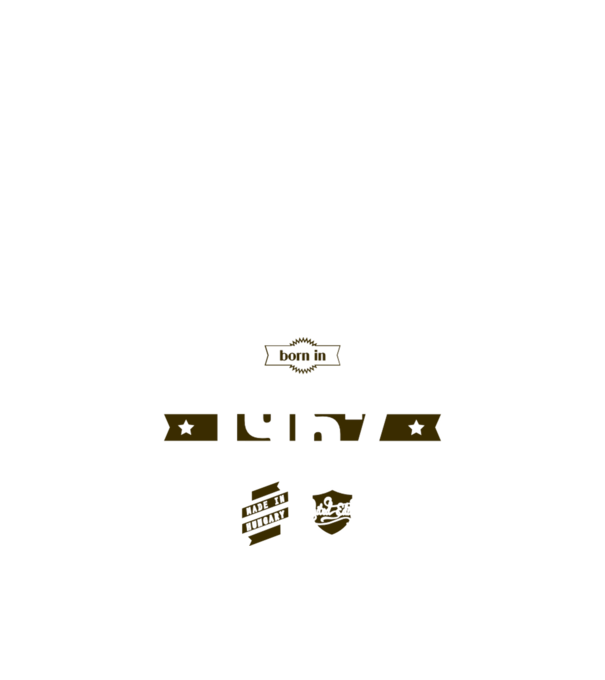 born-in-1967 minta narancssárga pólón