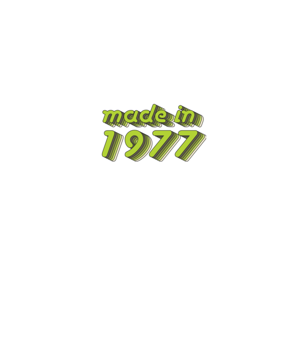 made-in-1977-green-grey minta fekete pólón